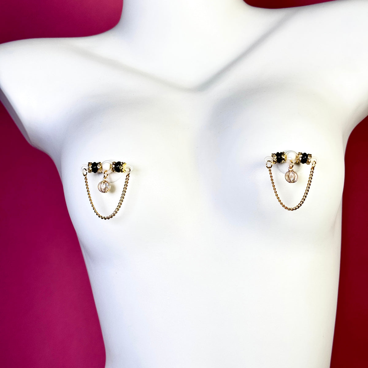 Luna Crystal Nipple Chain