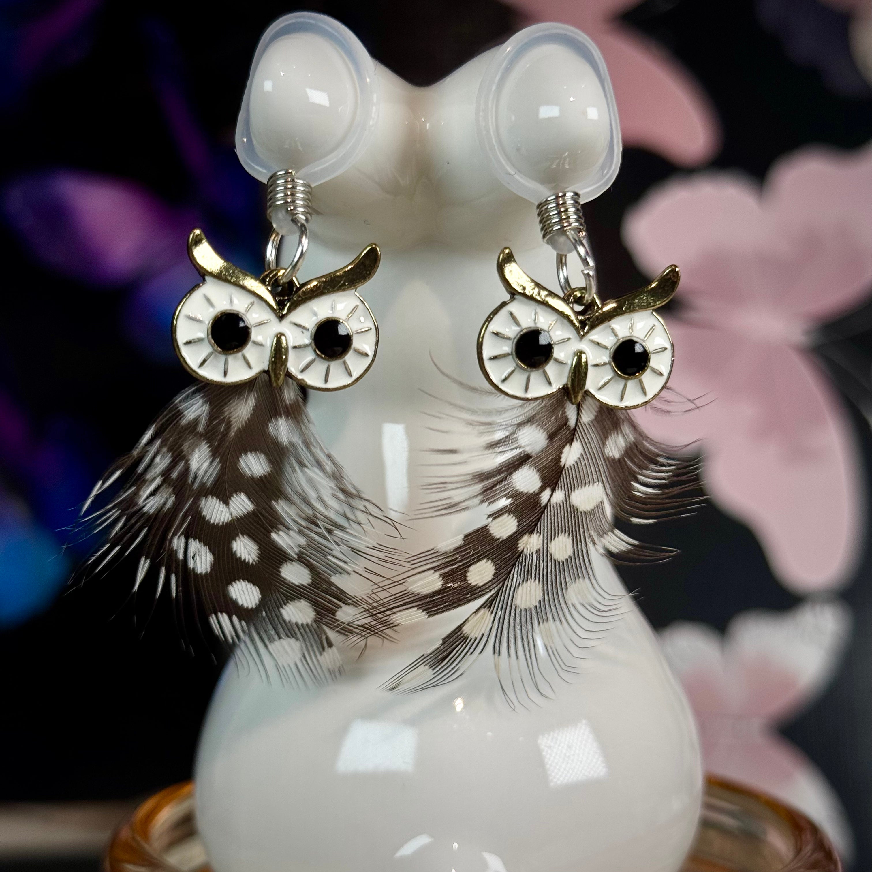 Feather Charm Bell Clips