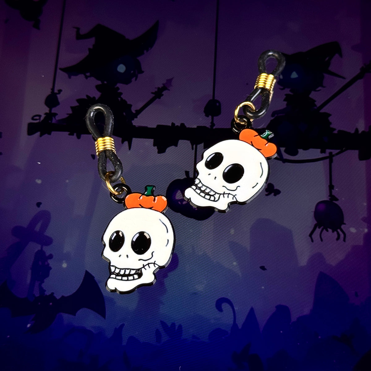 Pumpkin Skull Halloween Non-Piercing Nipple Jewelry