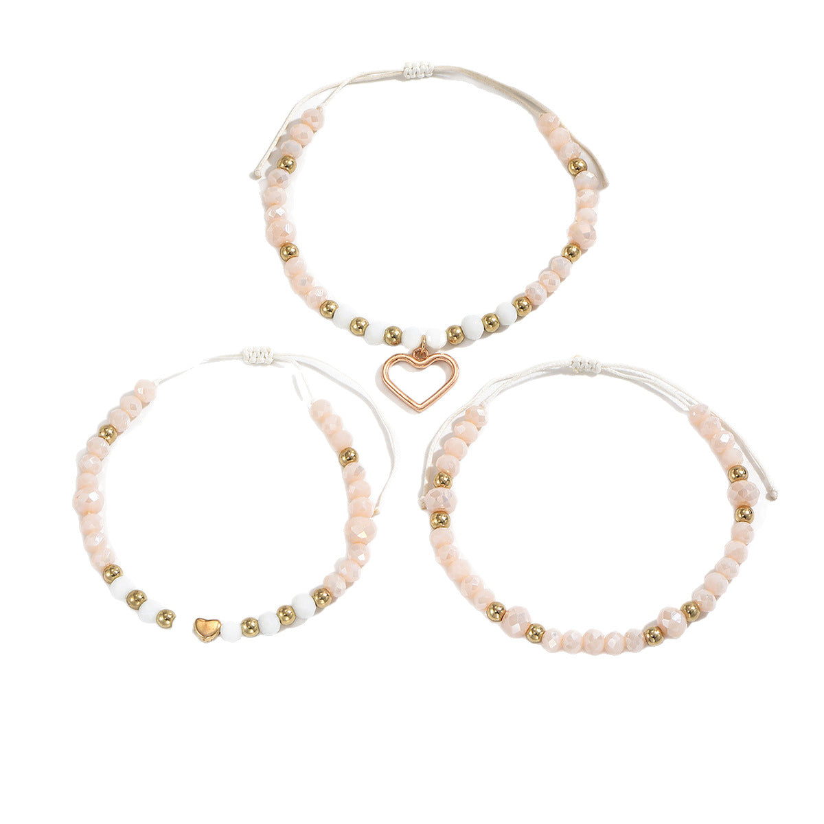 Boho Pearl Heart Anklet