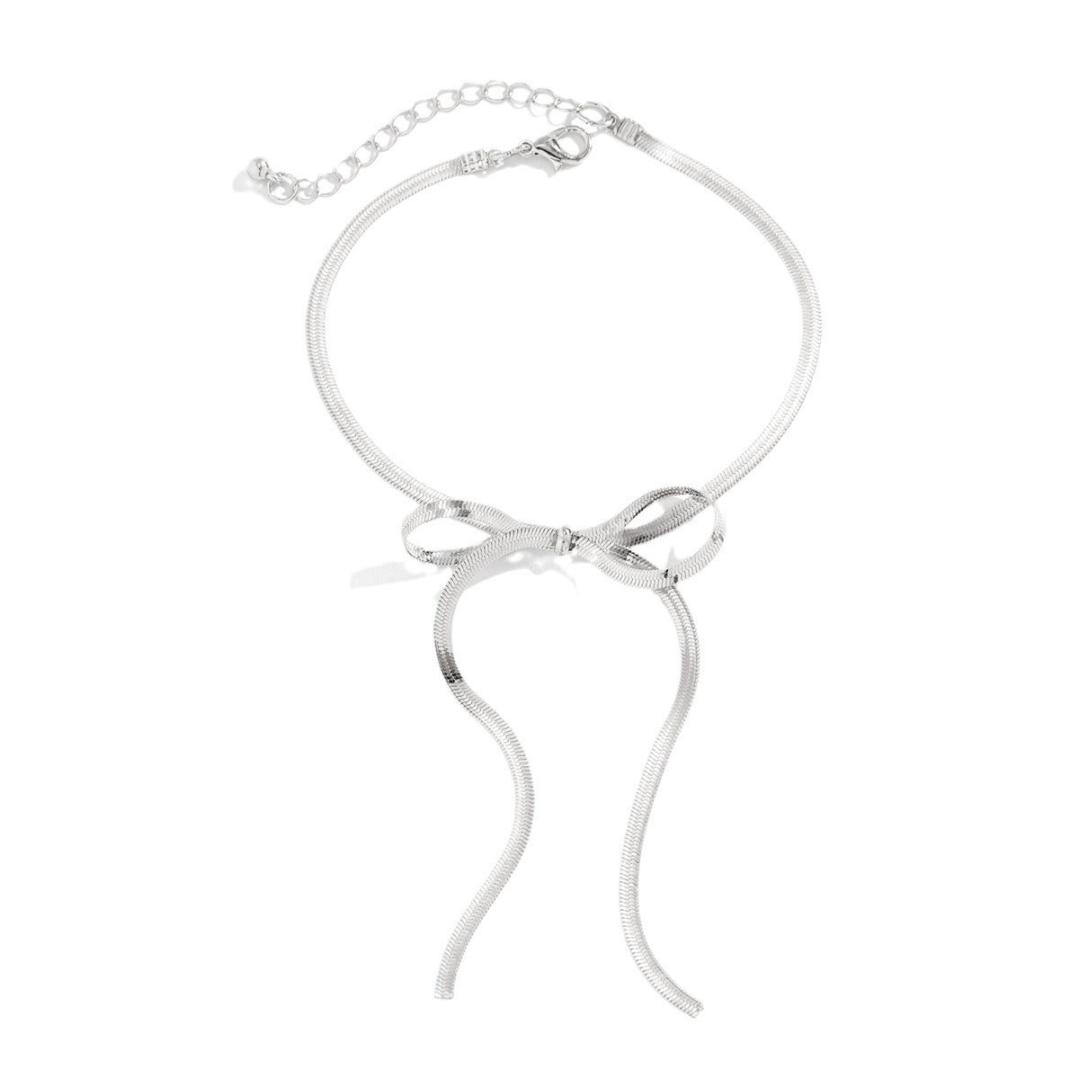 Snake bone knotted chain anklet