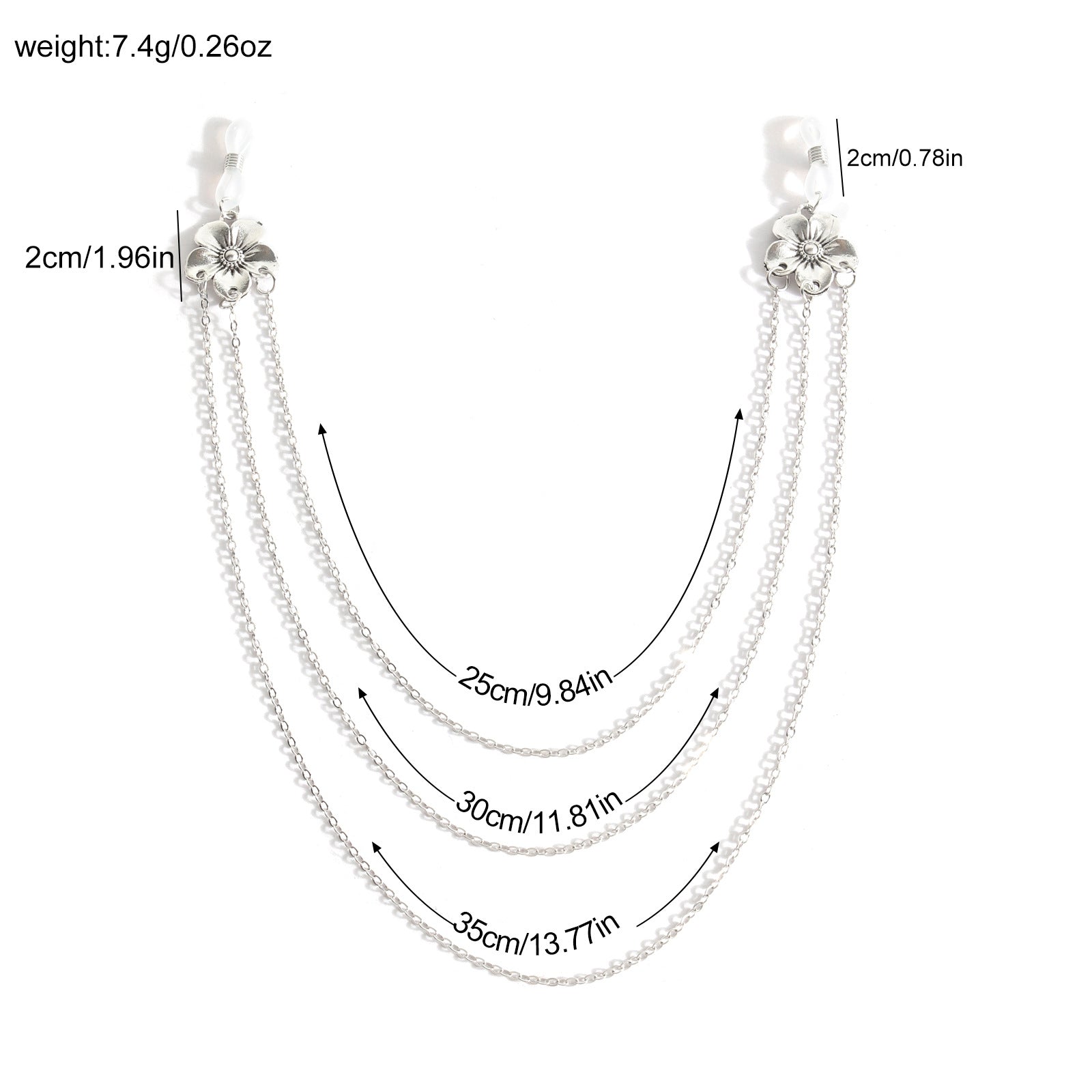 Silver Blossom Tiered Torso Chain