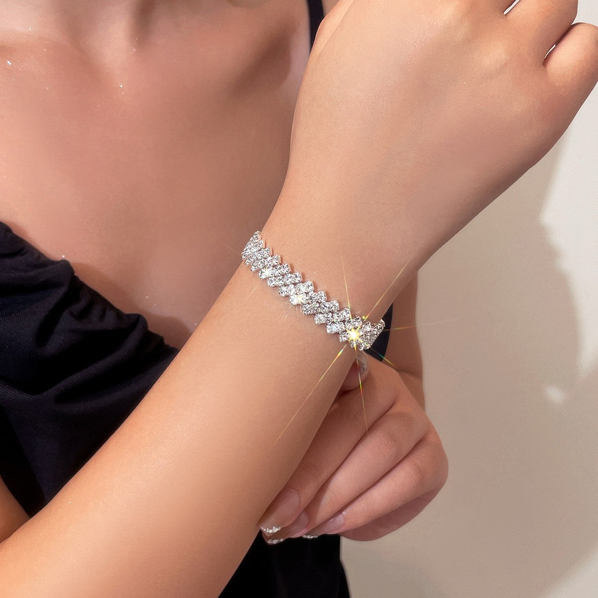 Elegant Rhinestone Anklet – Adjustable Foot Bracelet