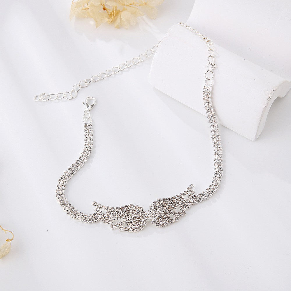Elegant Rhinestone Anklet – Adjustable 2-Piece Set