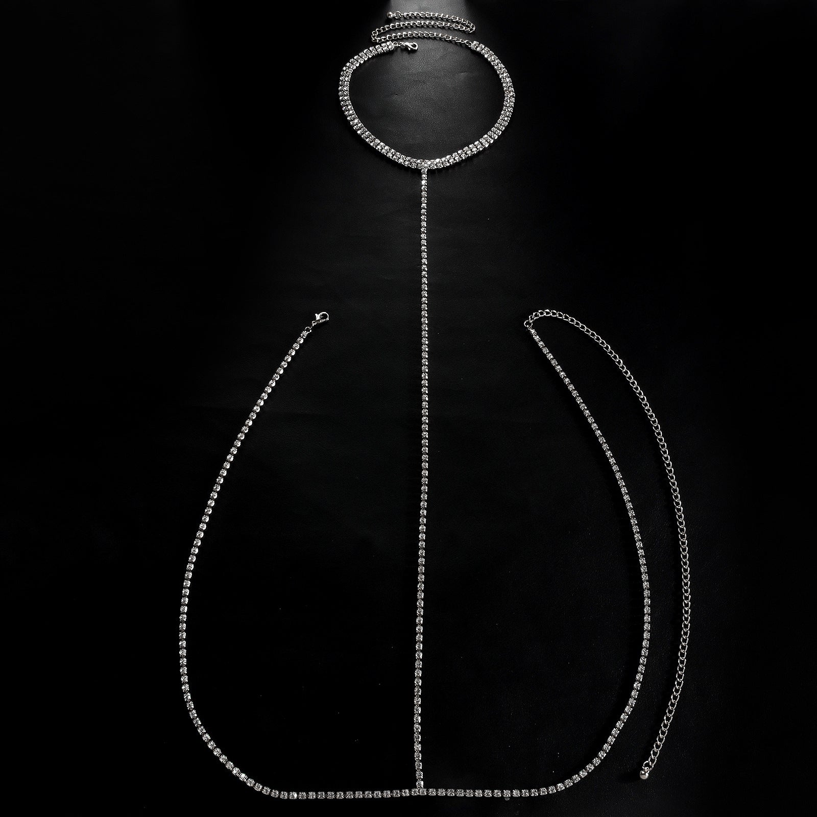 Crystal Drape Torso Chain