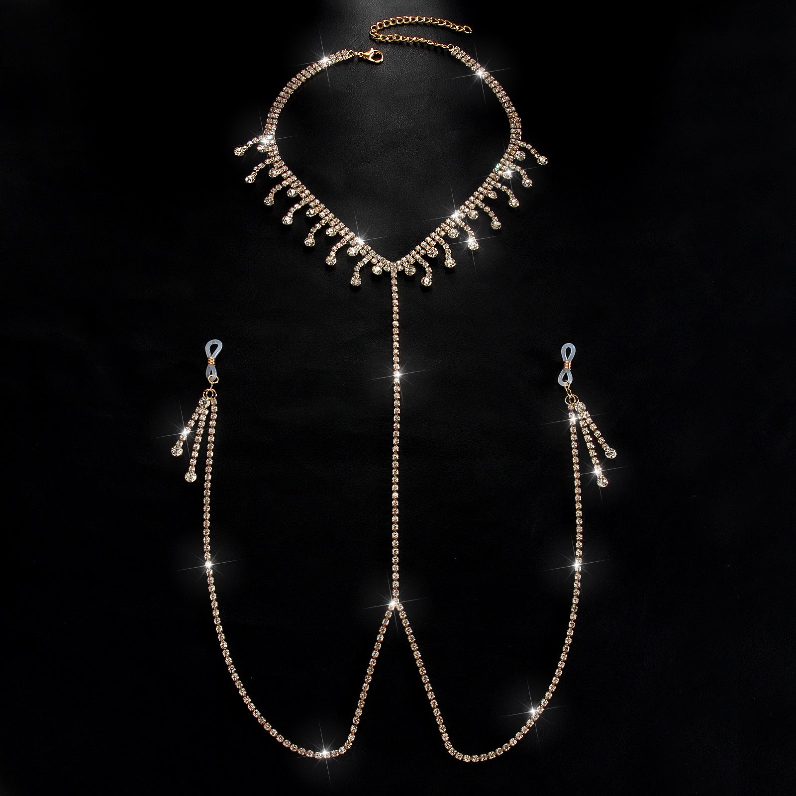 Cascade Crystal Torso Chain