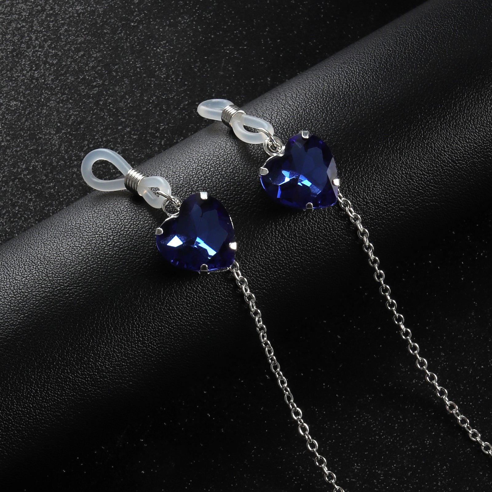 Sapphire Heart Lariat Torso Chain