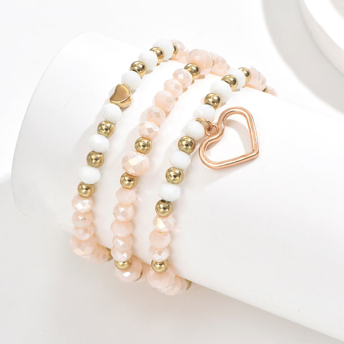 Boho Pearl Heart Anklet