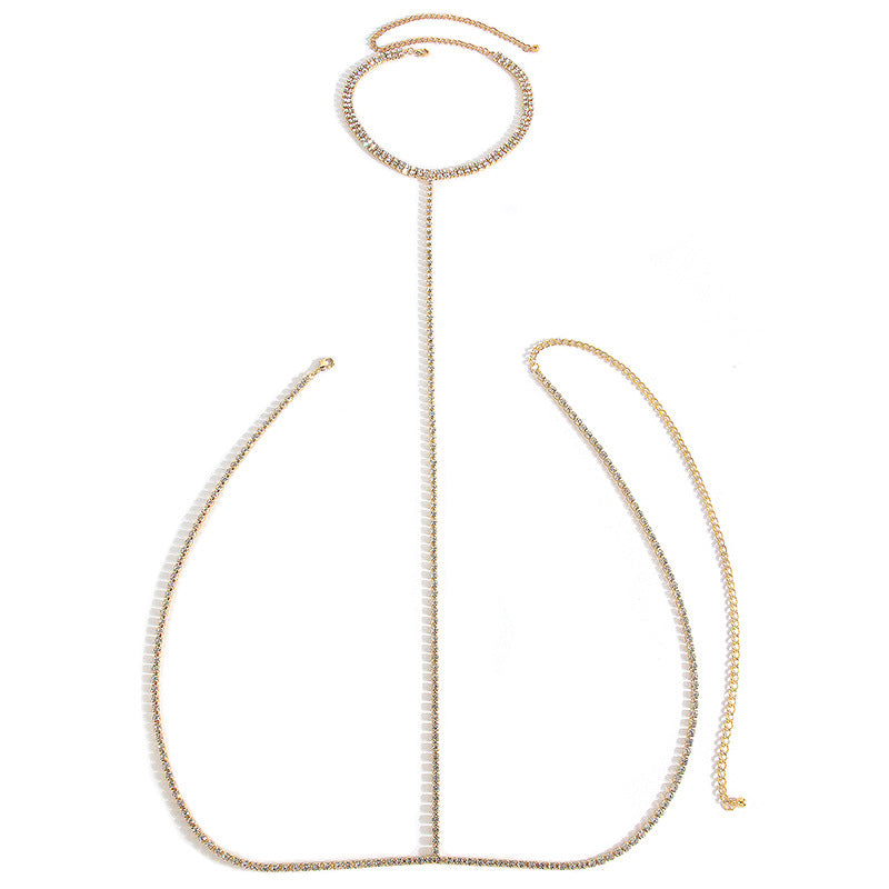 Crystal Drape Torso Chain