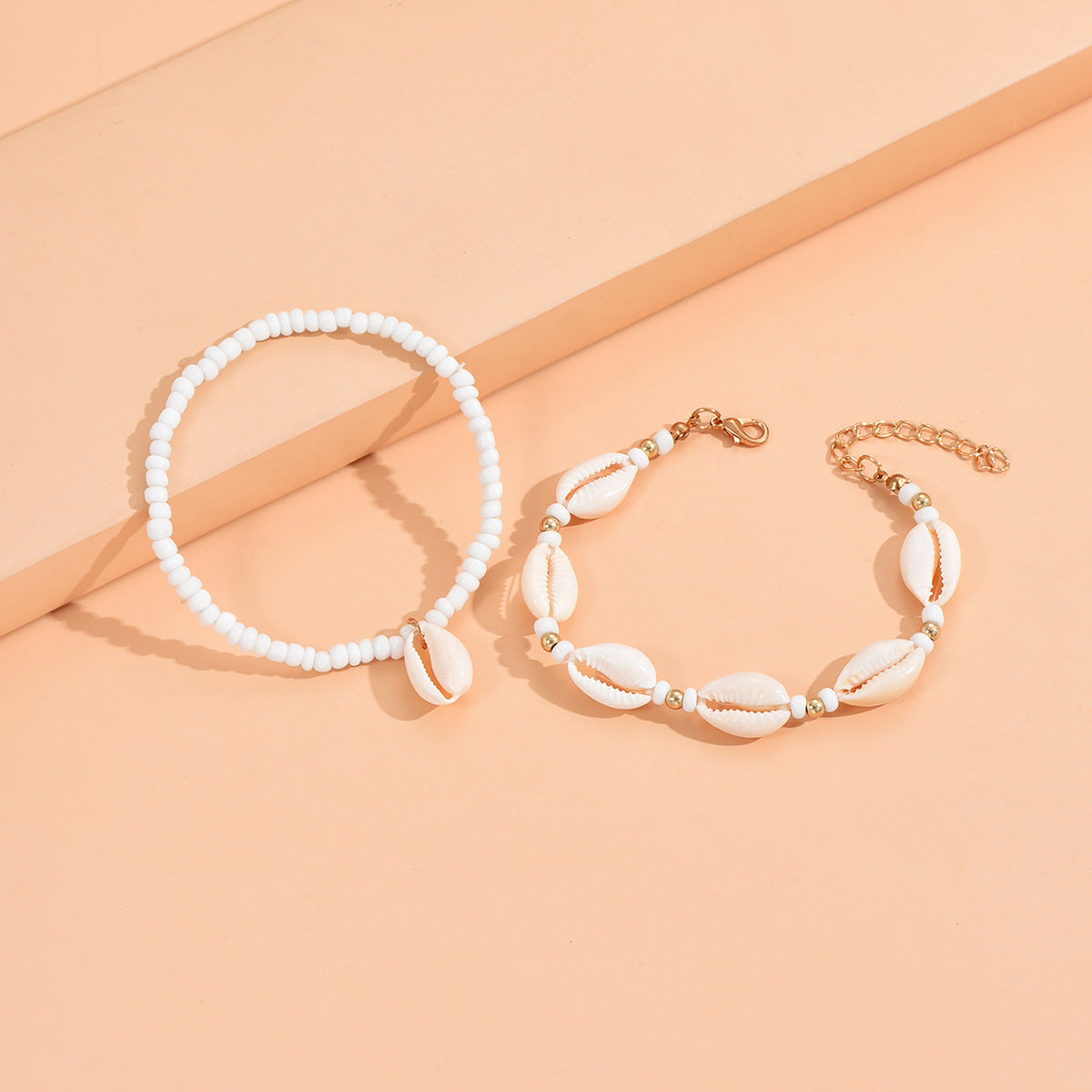 Seashell anklet