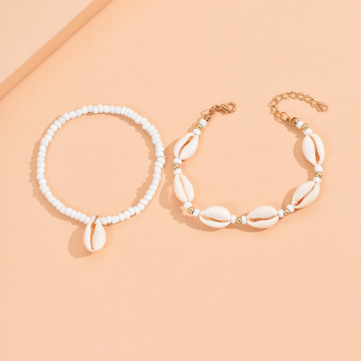 Seashell anklet