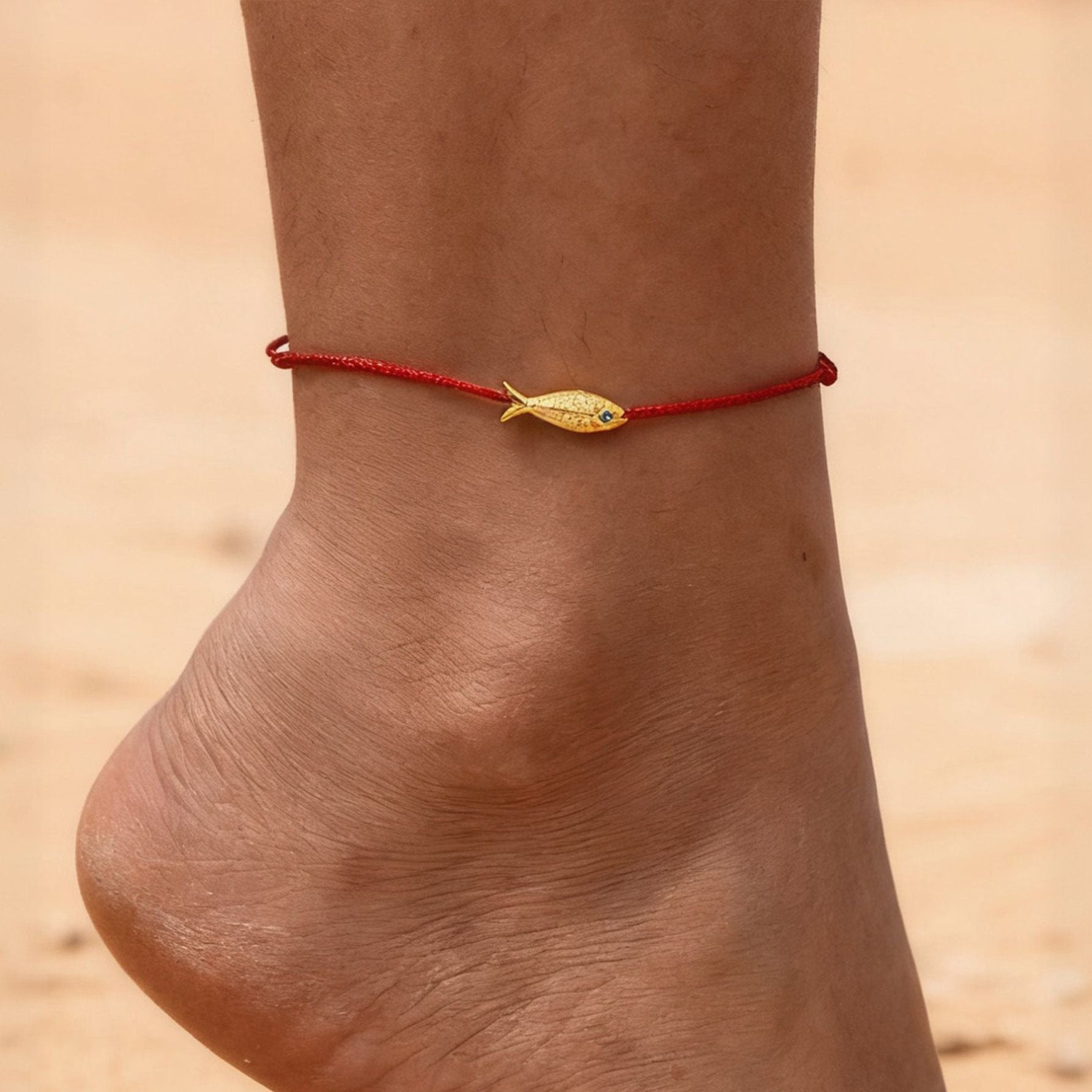 Lucky Cord Fish Anklet