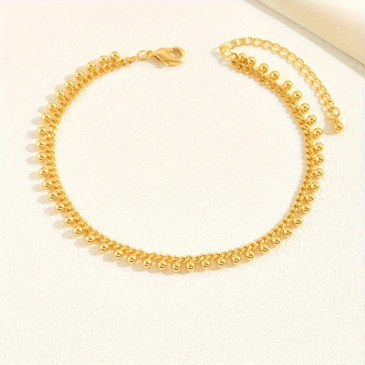 Gold Rhinestone Anklet – Layered Foot Jewelry