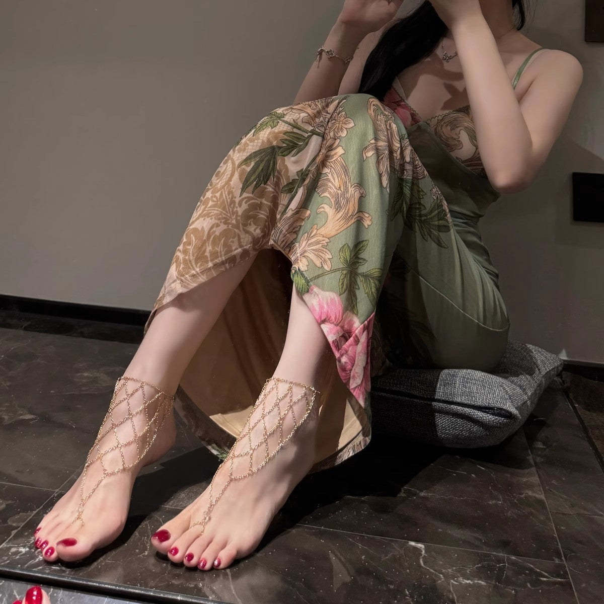 Retro anklet