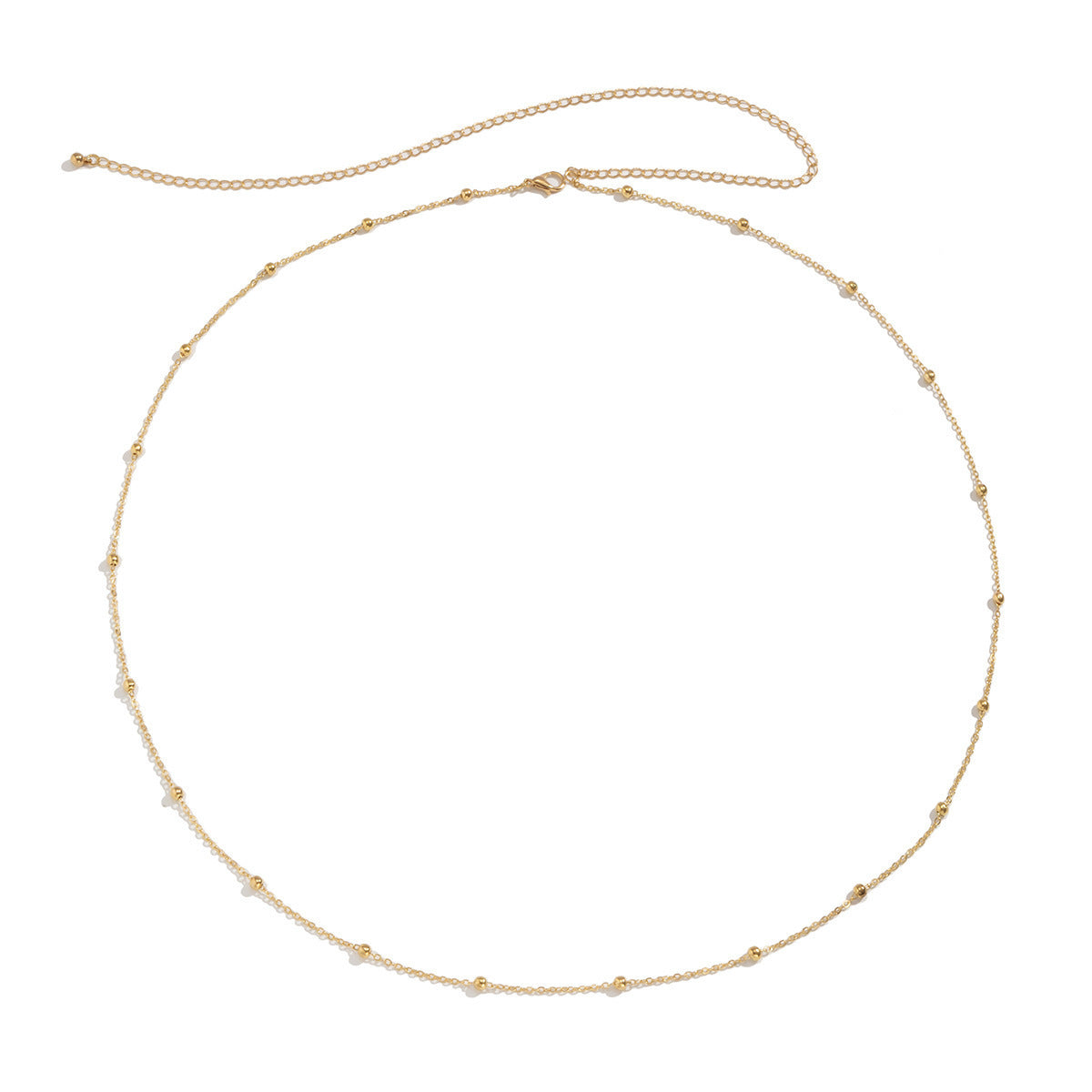 Sexy geometric beaded body chain
