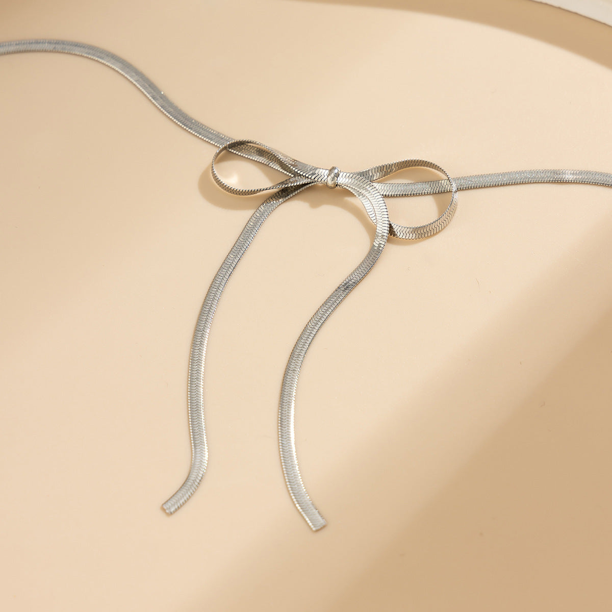 Snake bone knotted chain anklet