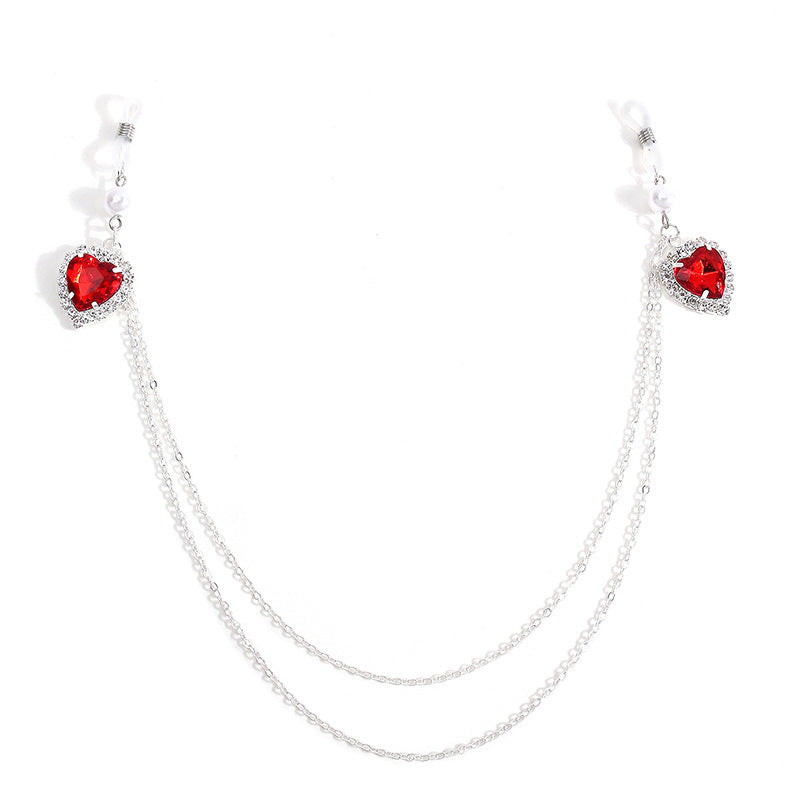 Crimson Heart Crystal Torso Chain