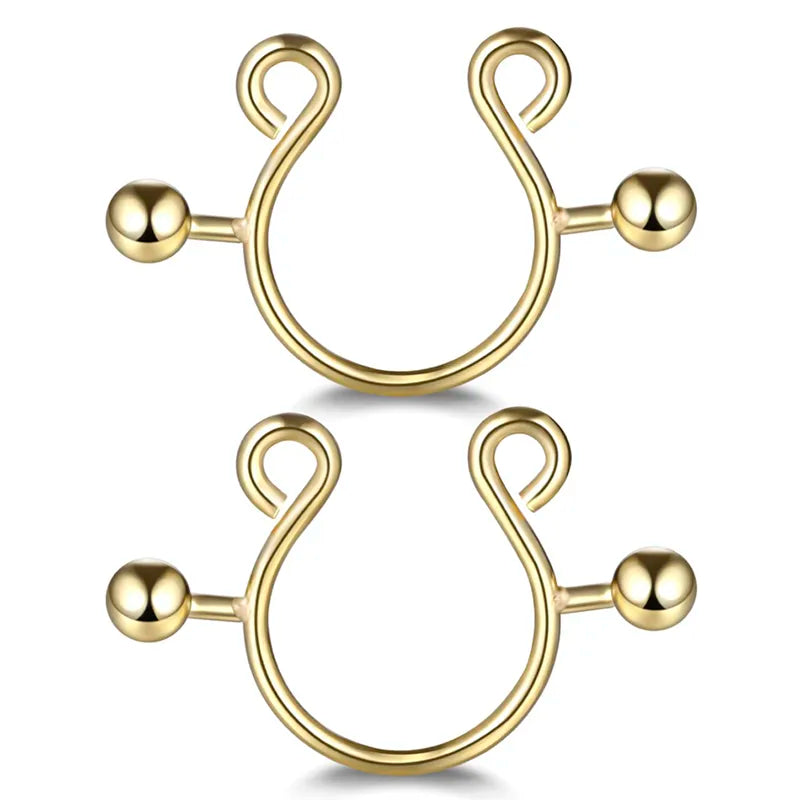 Sexy fake nipple piercing clips