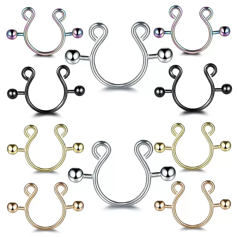 Sexy fake nipple piercing clips