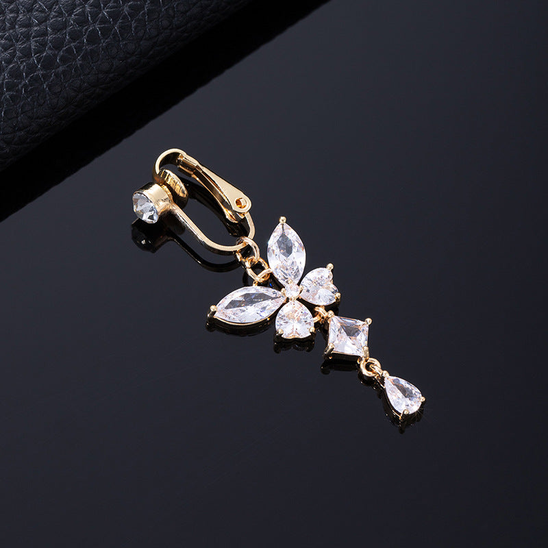 Butterfly Clip On Belly Ring