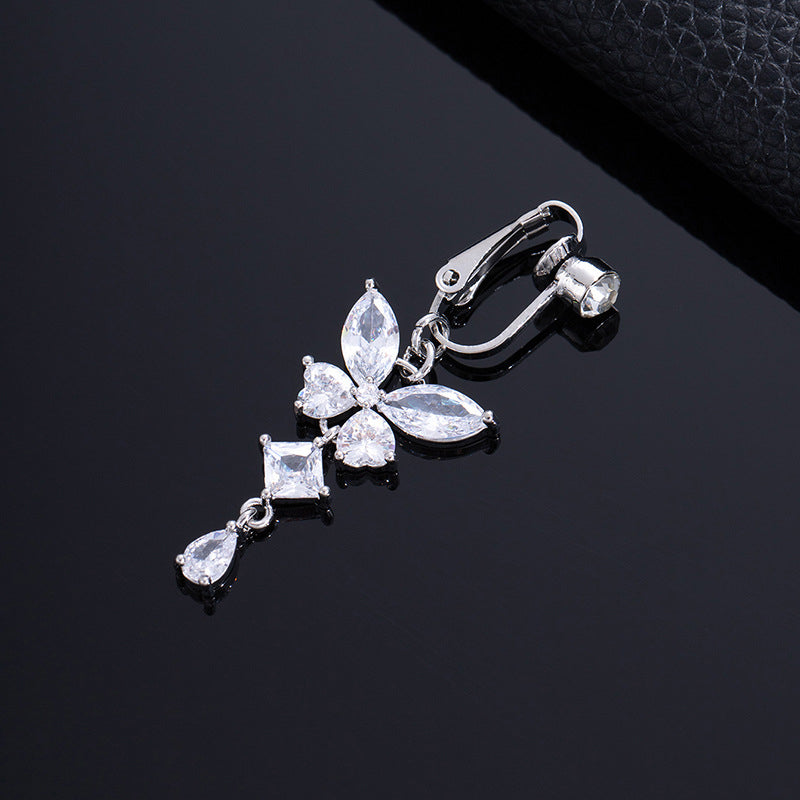 Butterfly Clip On Belly Ring