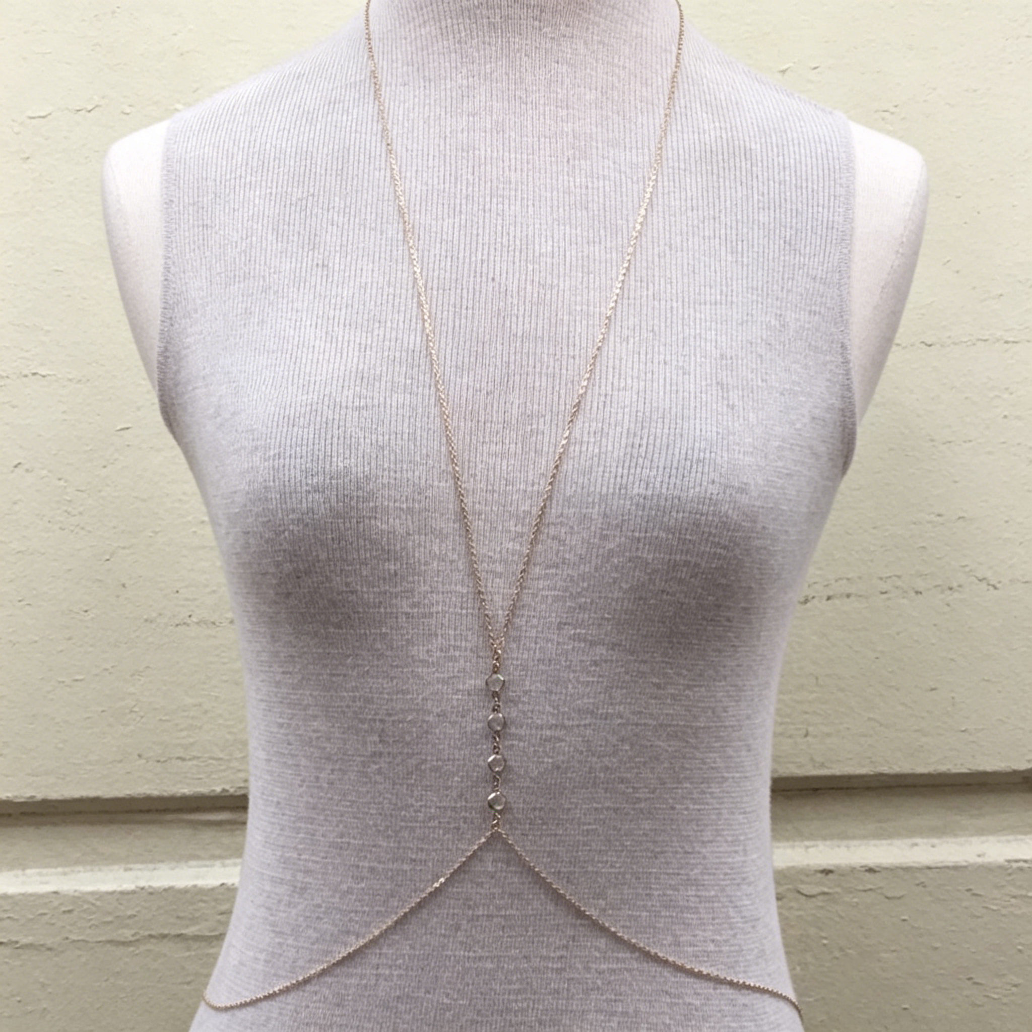 Minimalist Crystal Y-Shaped Body Chain