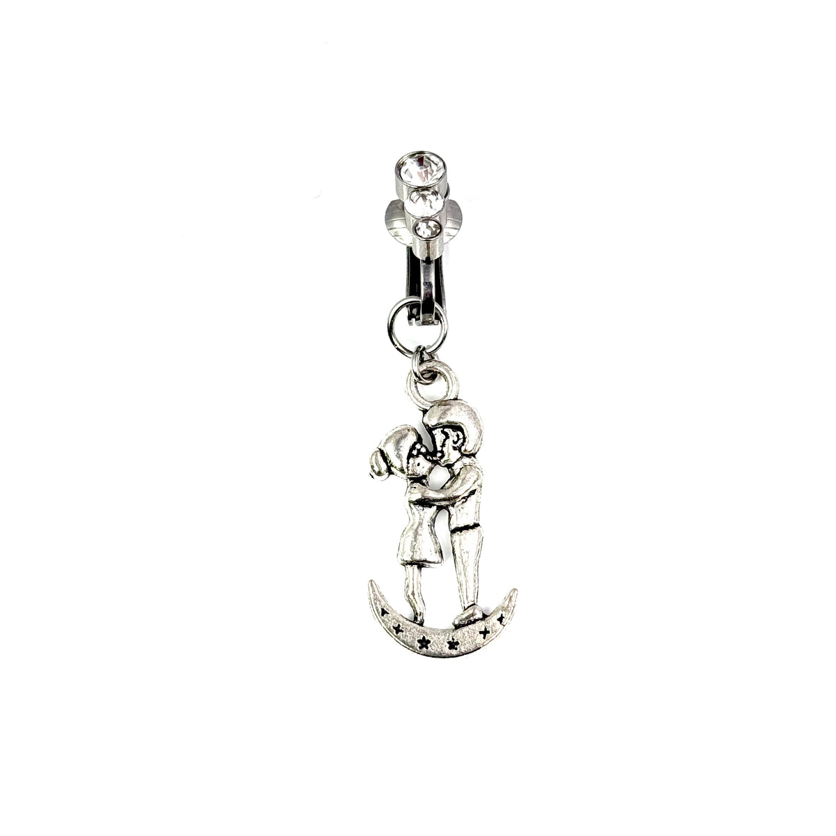 Moon Lovers Faux Belly Button Ring