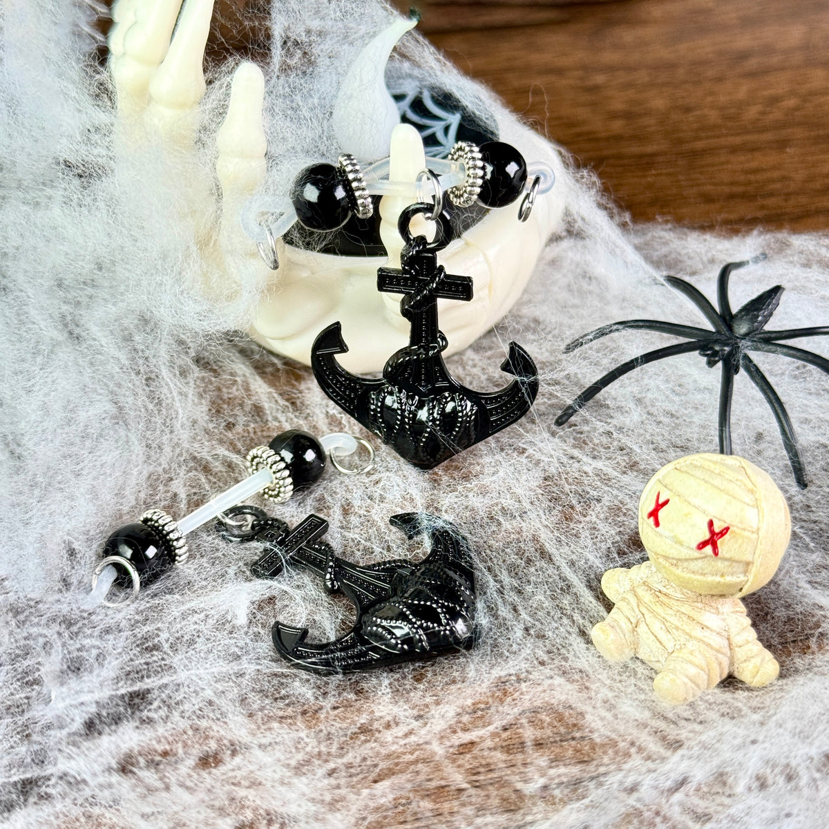 Halloween Pirate Anchor Fake Nipple Ring