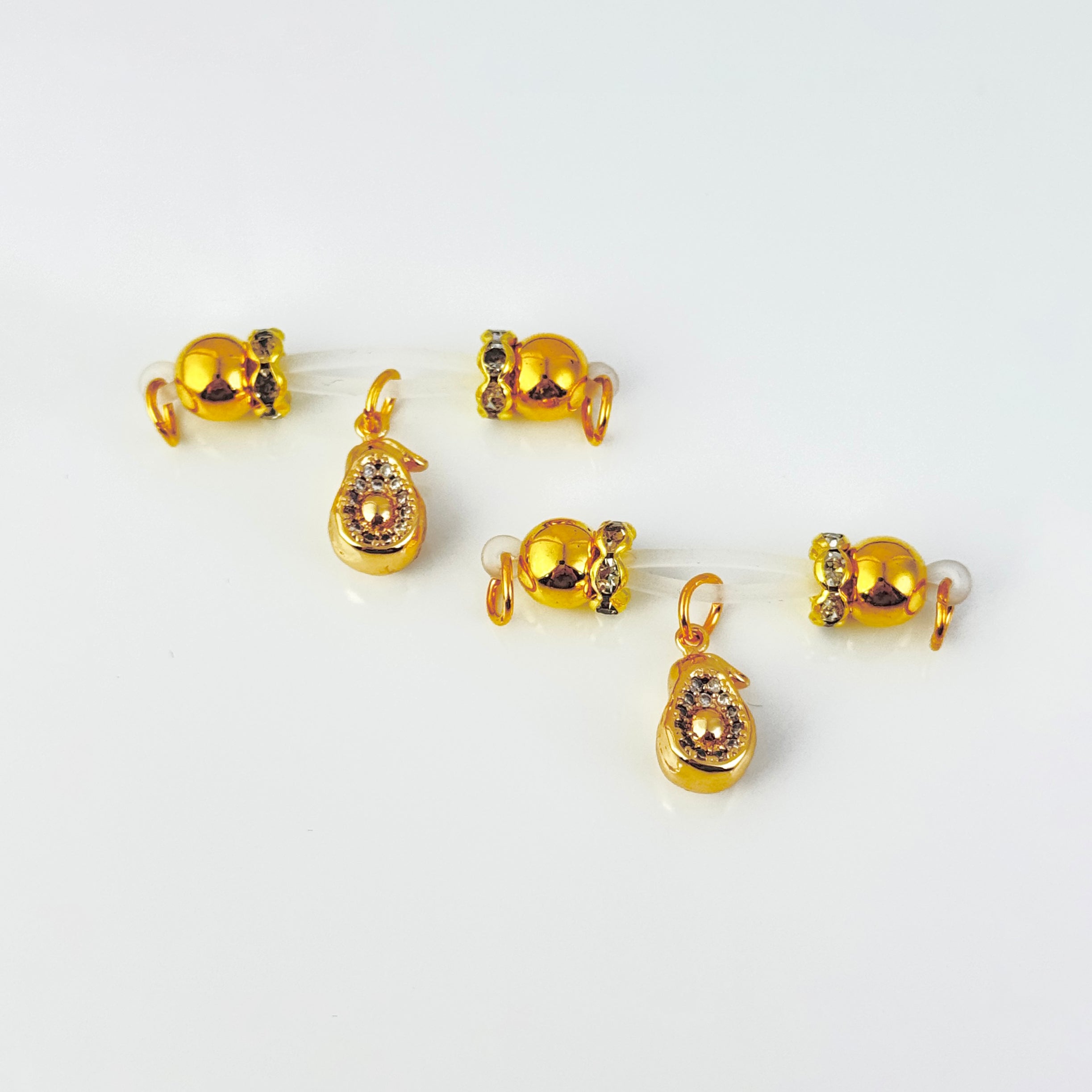 Empress Golden Jewel Clips