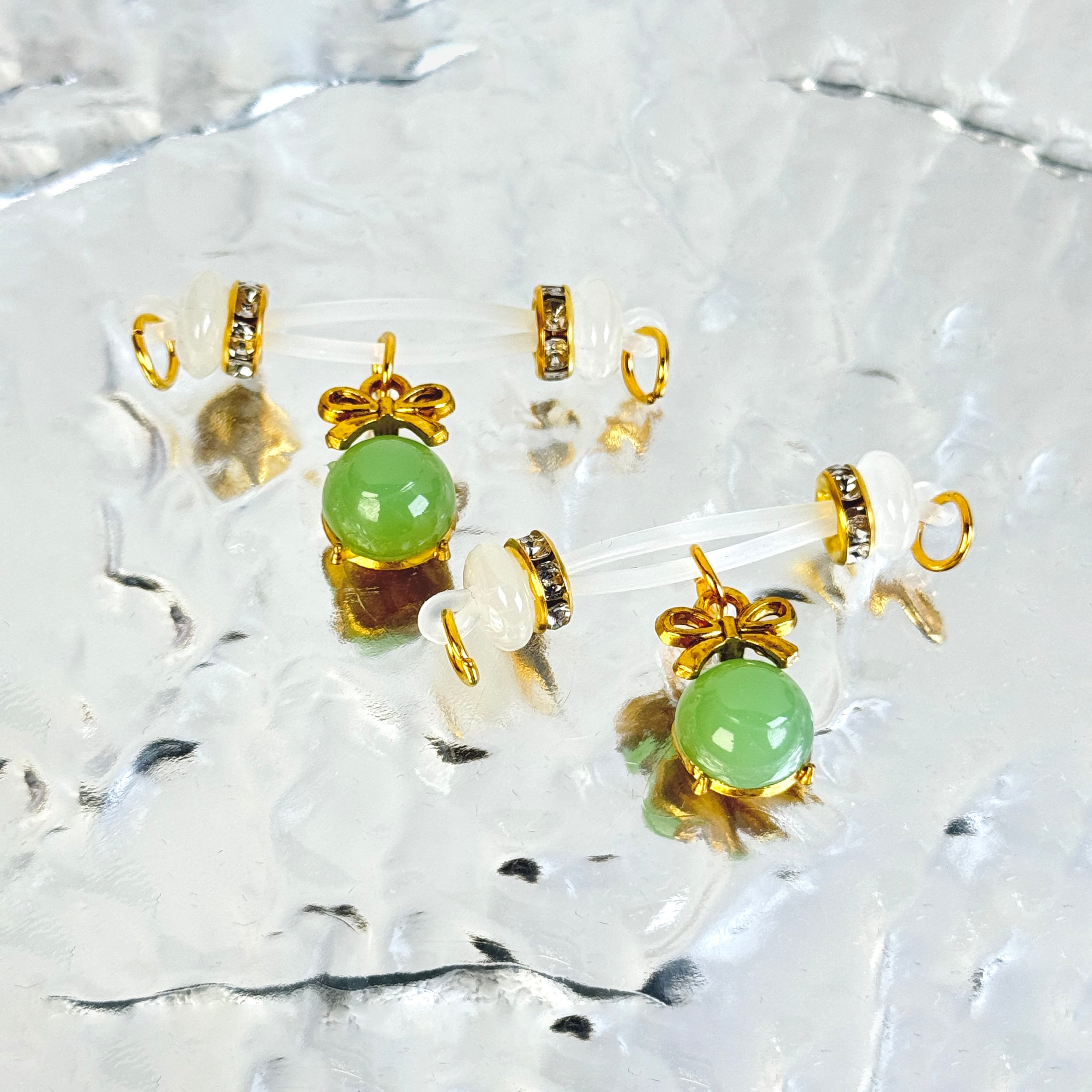 Jade Bow Dream Nipple Jewelry Set