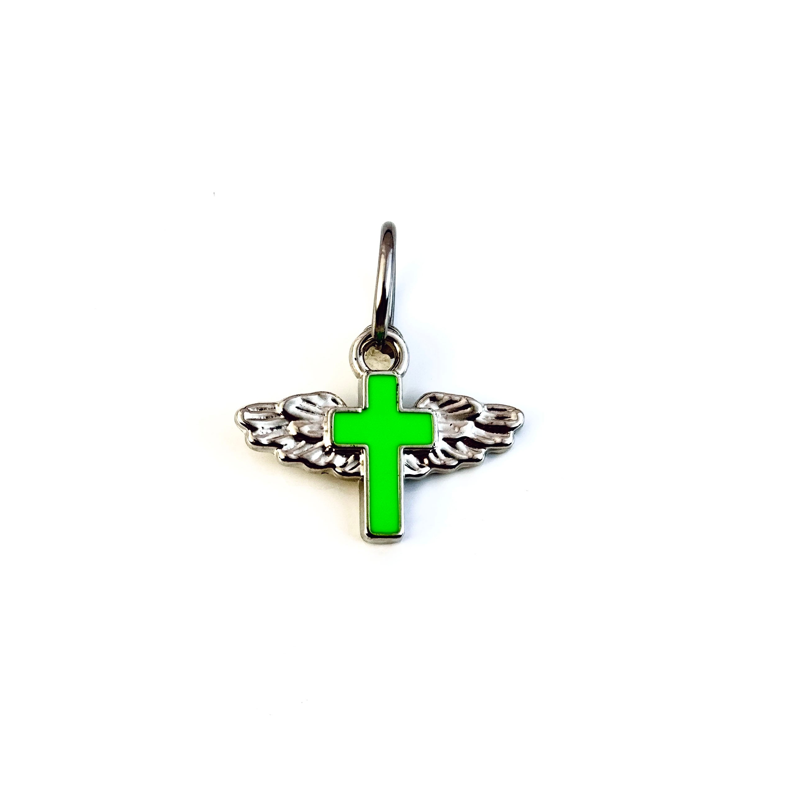 Angel Wing Cross Clip-On Navel Ring (Non-Piercing)