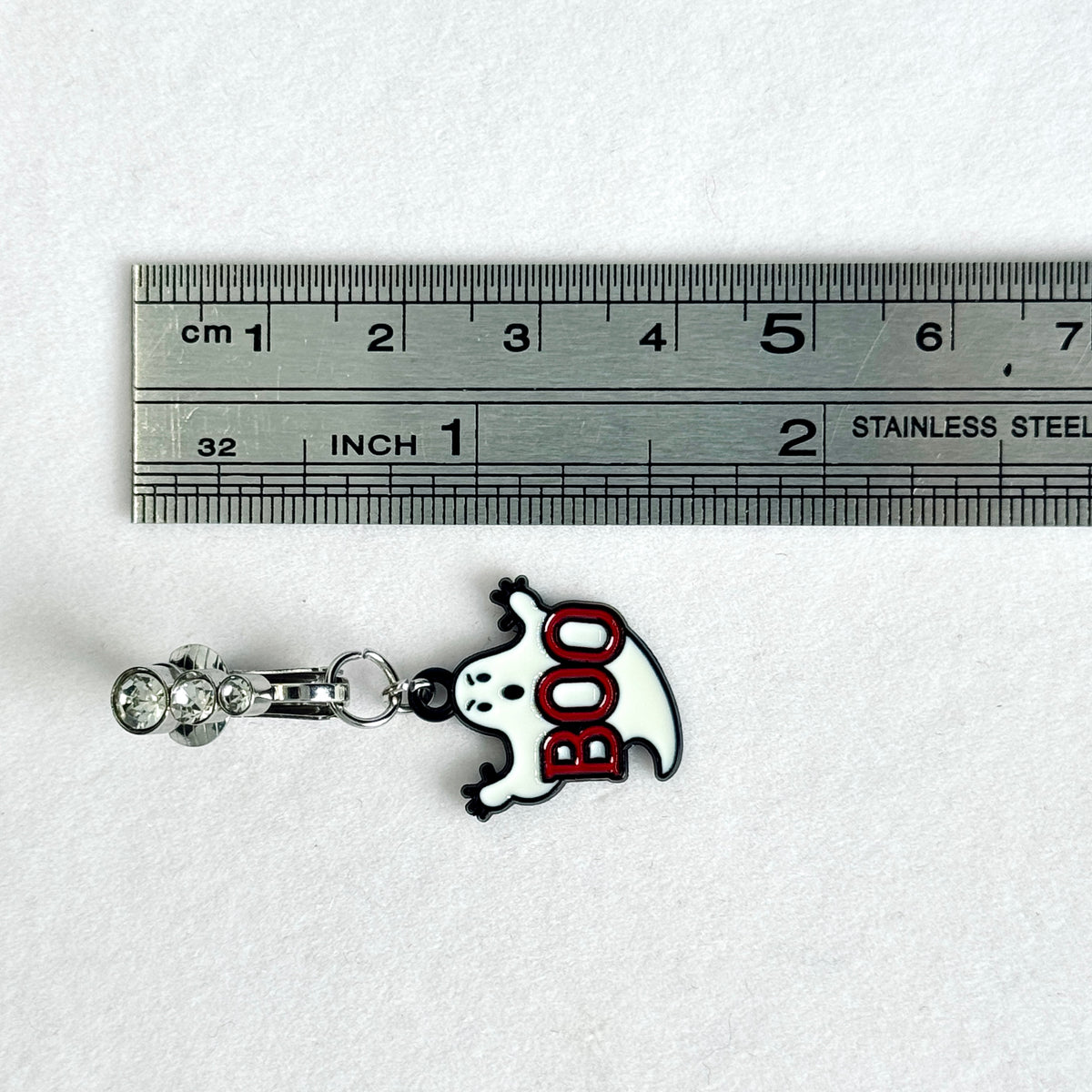 Boo Ghost Fake Navel Ring