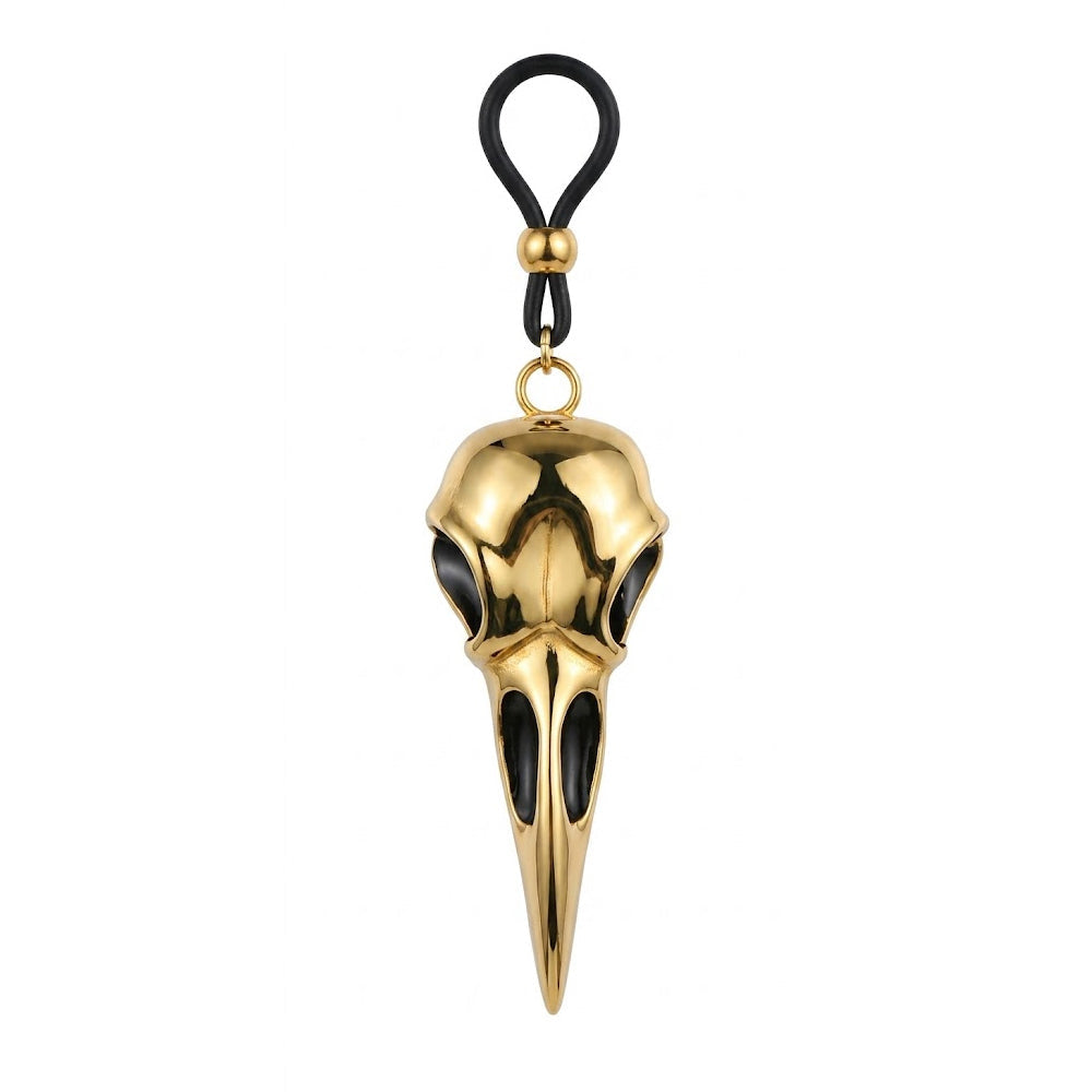 Gold Bird Skull Non-Piercing Nipple Clamps