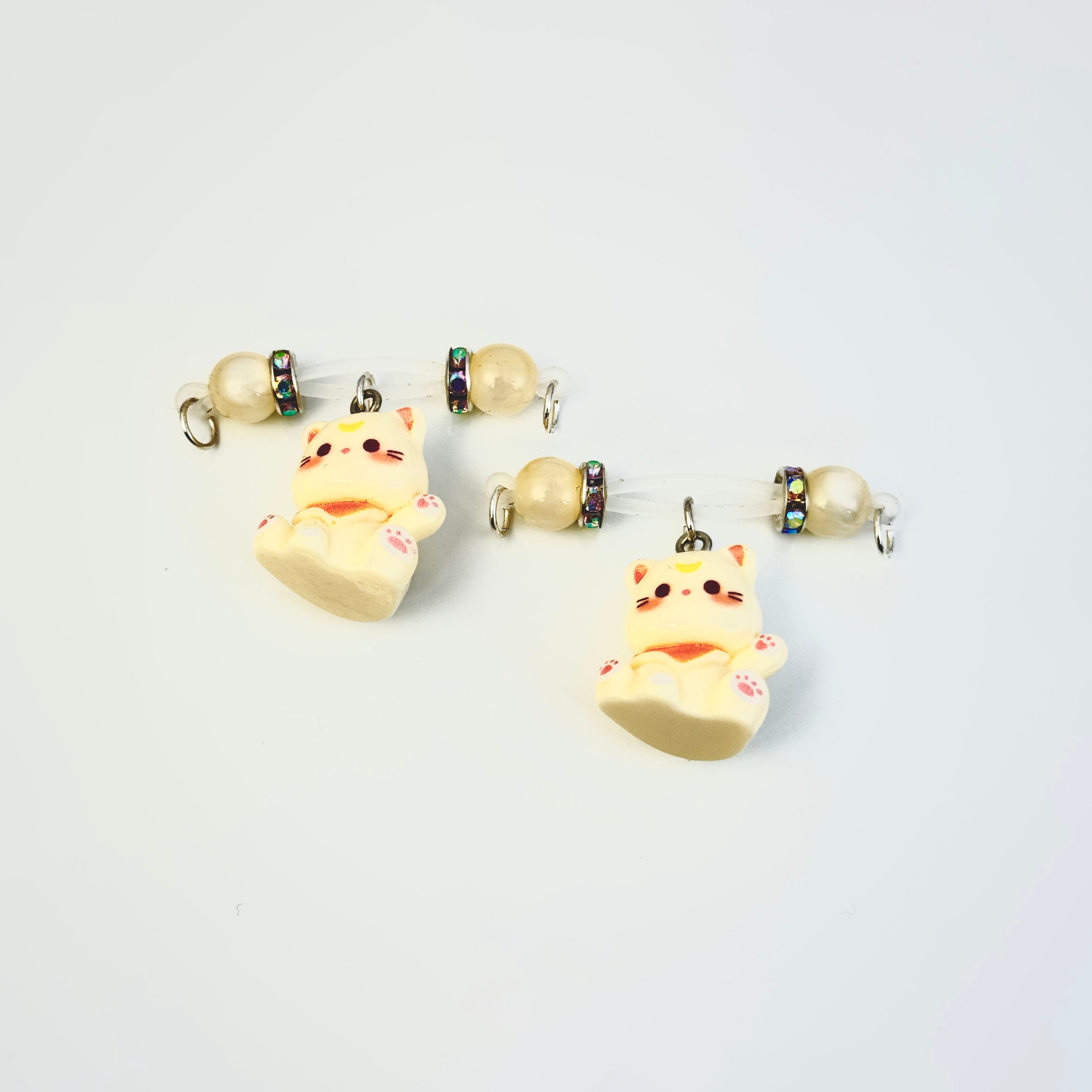 Moonlight Kitty Charm Nipple Clamps