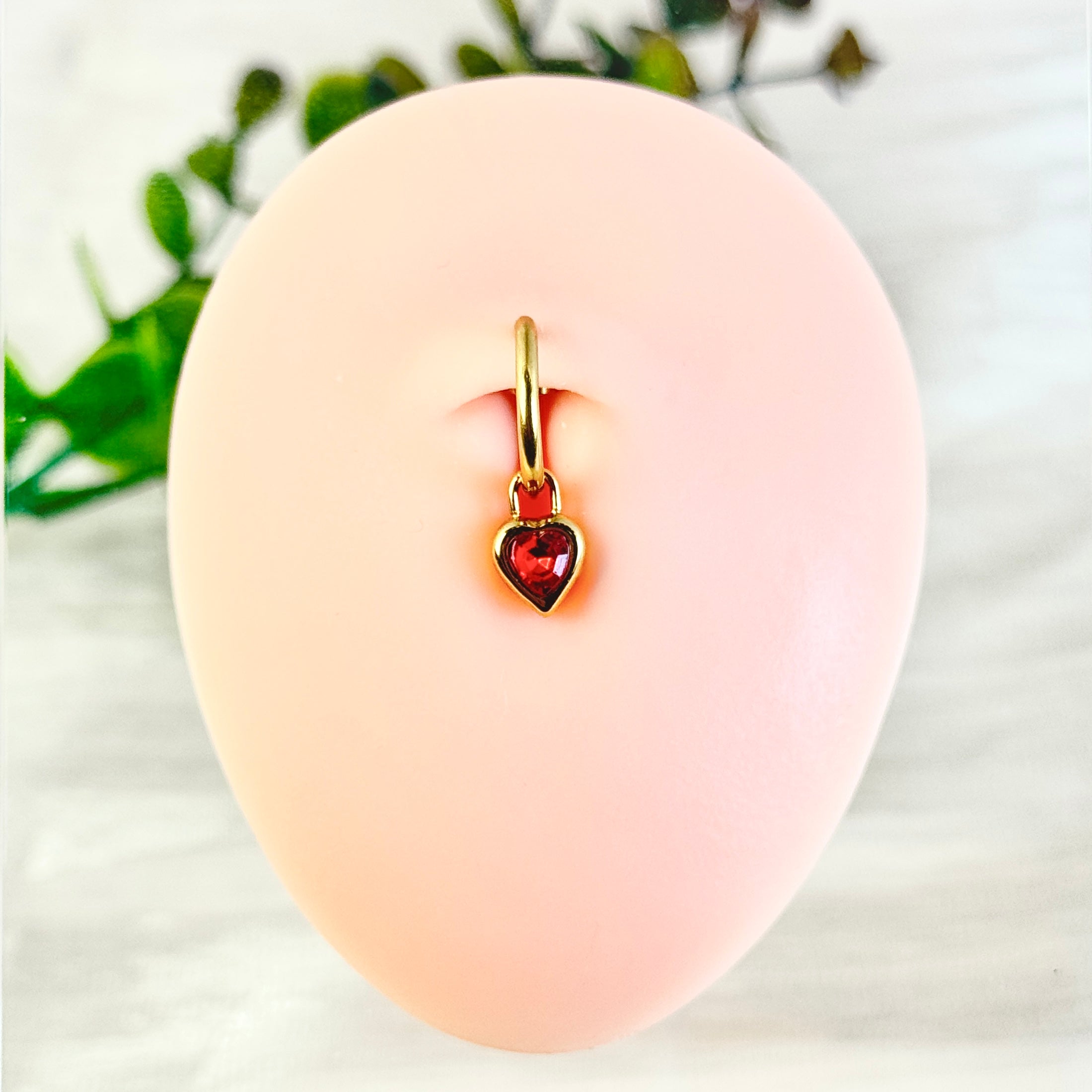 Luna Ruby Heart Navel Clip™