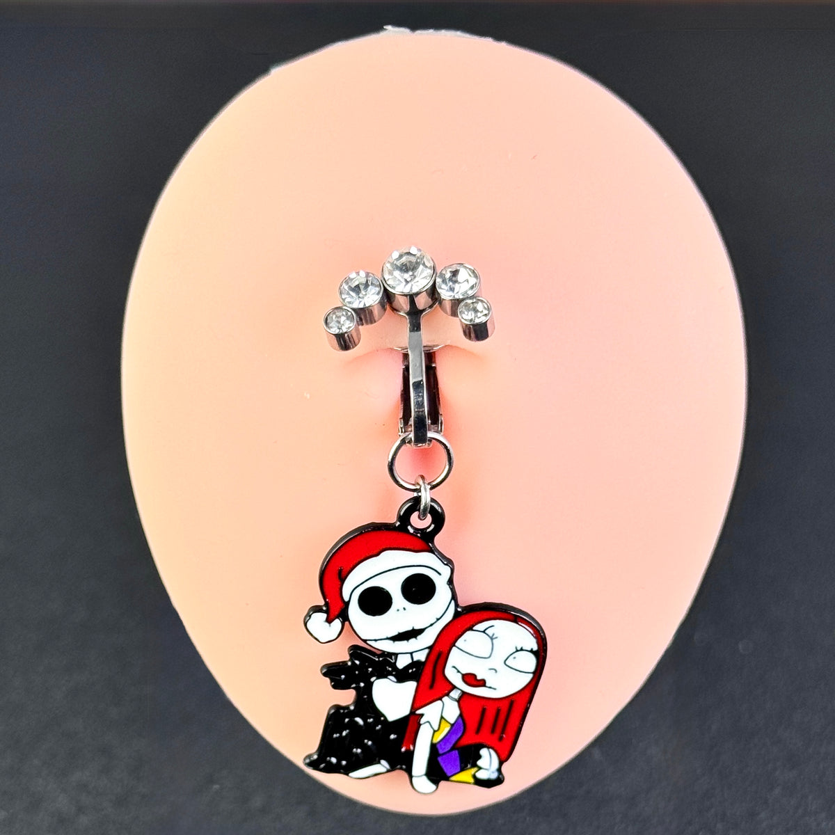 Spooky Love Skeleton Belly Ring