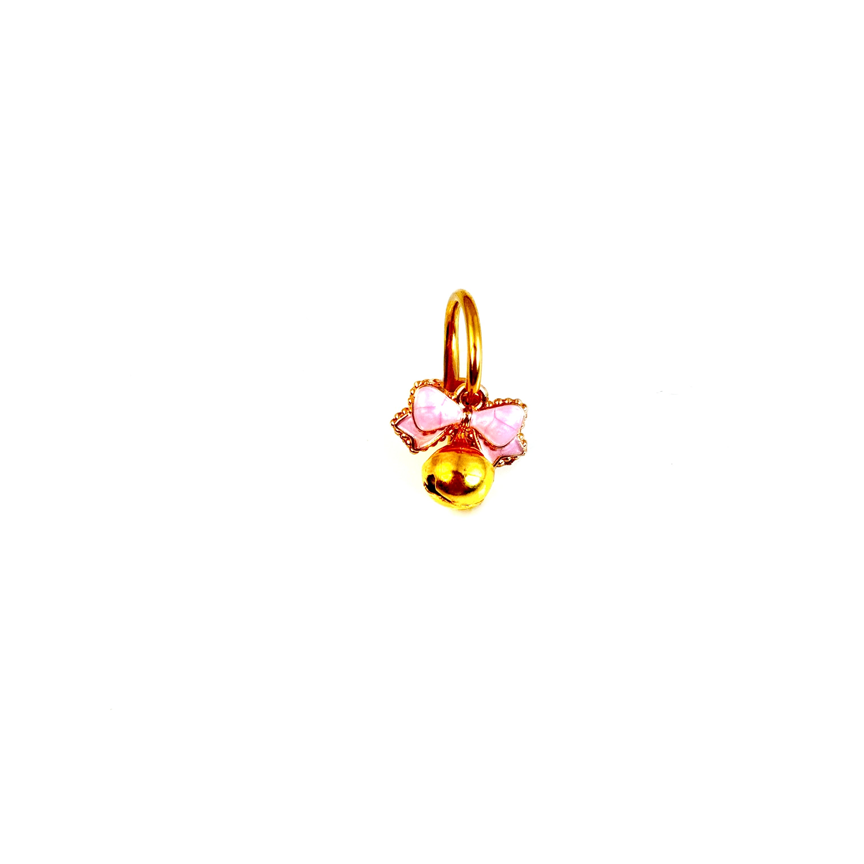 Pink Fairy Bell Faux Navel Ring