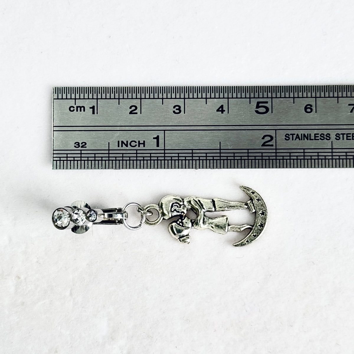 Moon Lovers Faux Belly Button Ring