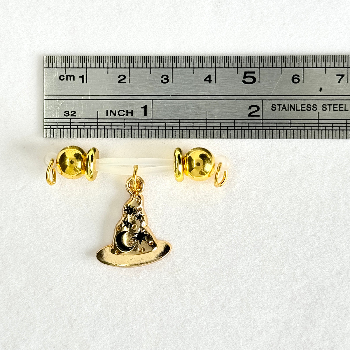 Witch Hat Moon Charm Nipple Ring