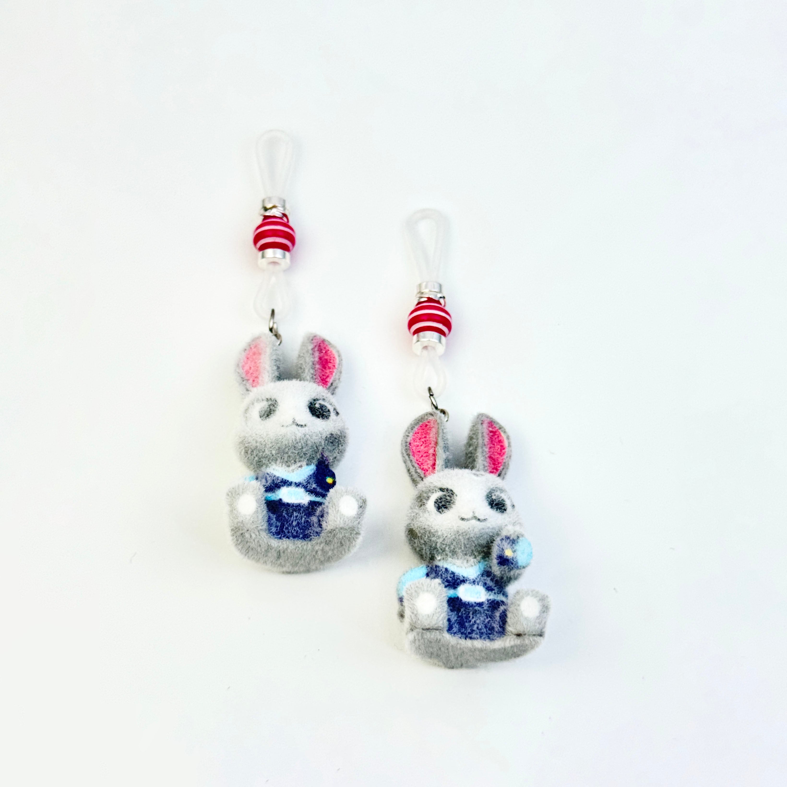 Bunny Bluebell Plush Nipple Clips