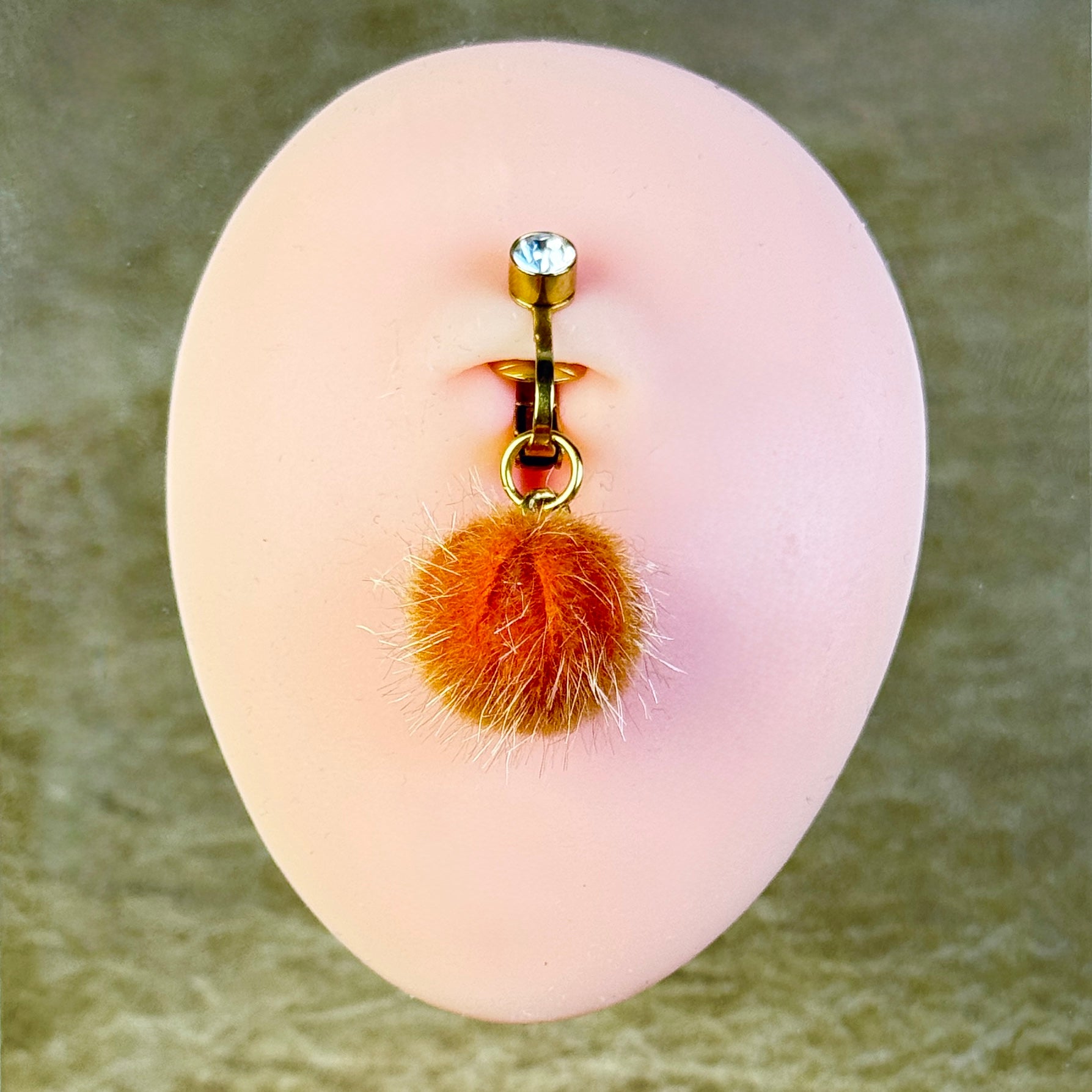 Citrus Pom-Pom Non-Piercing Navel Clip