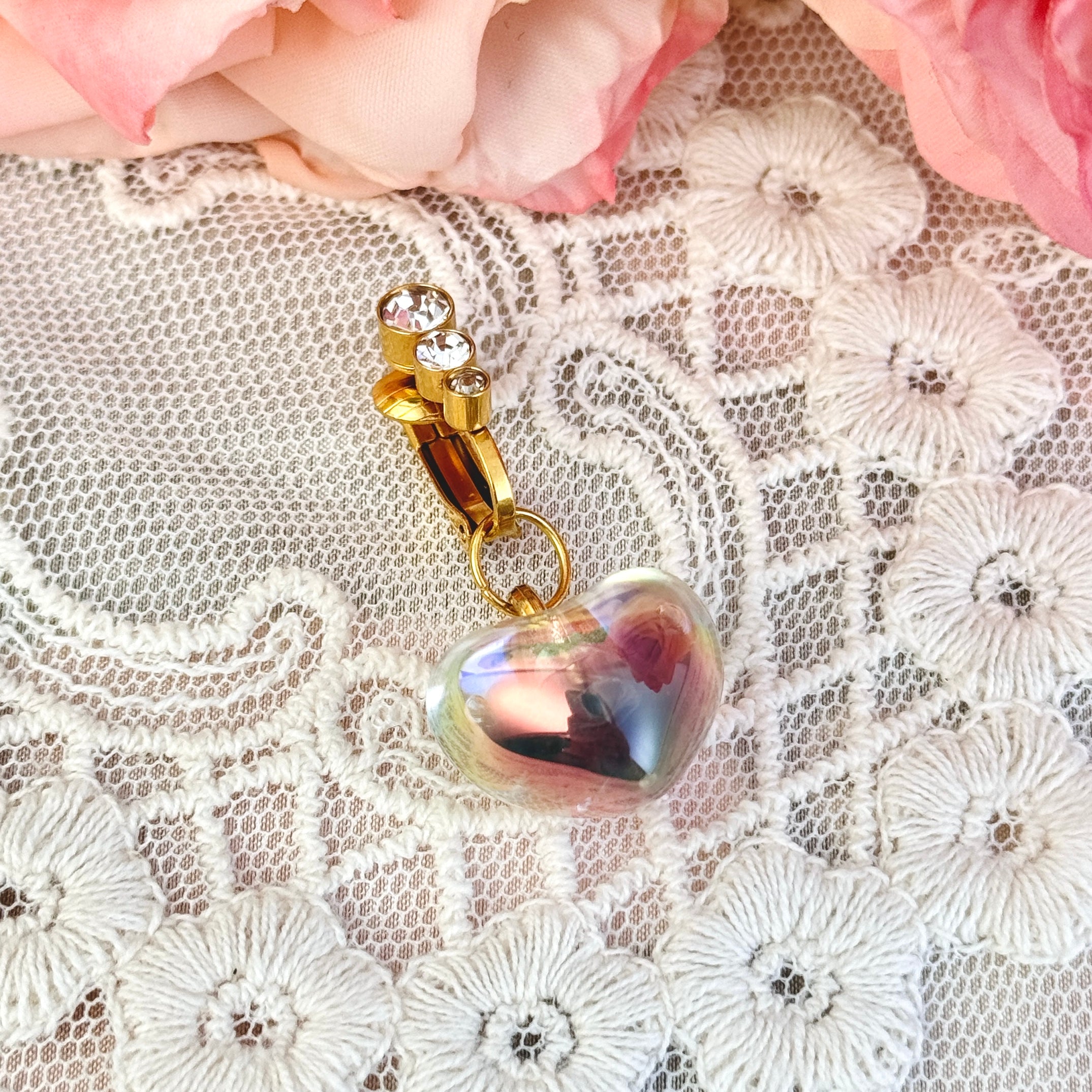 Black crystal navel jewelry