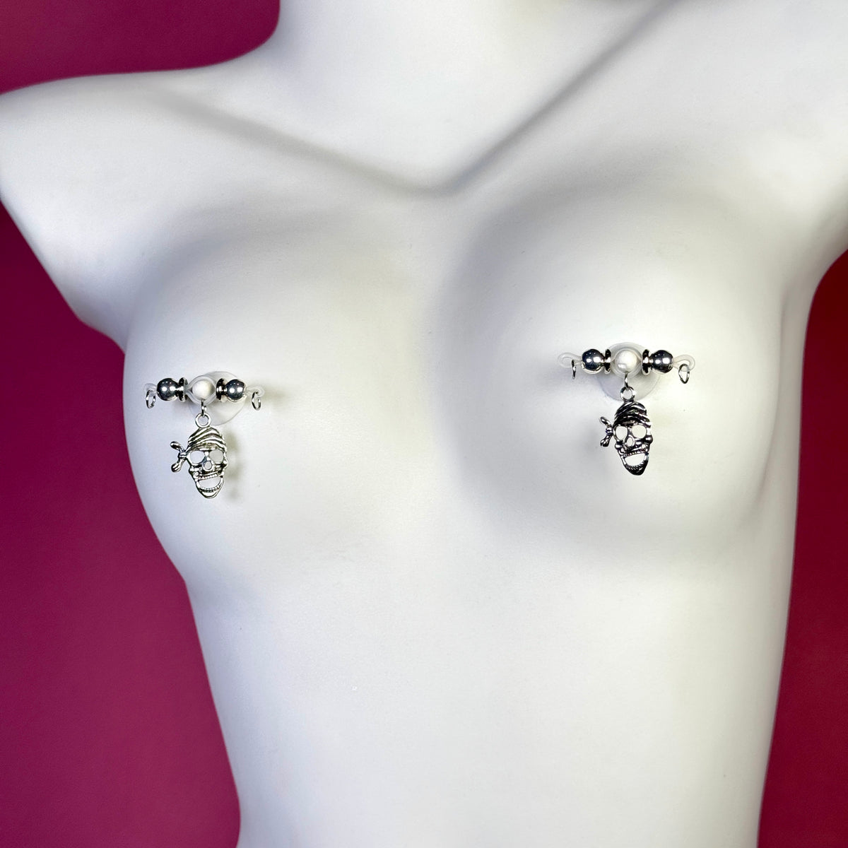 Masked Skull Nipple Clamps
