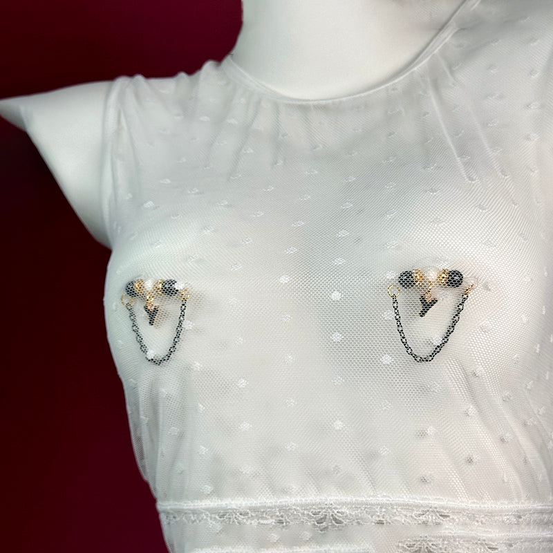 Customizable Letter Nipple Clamps
