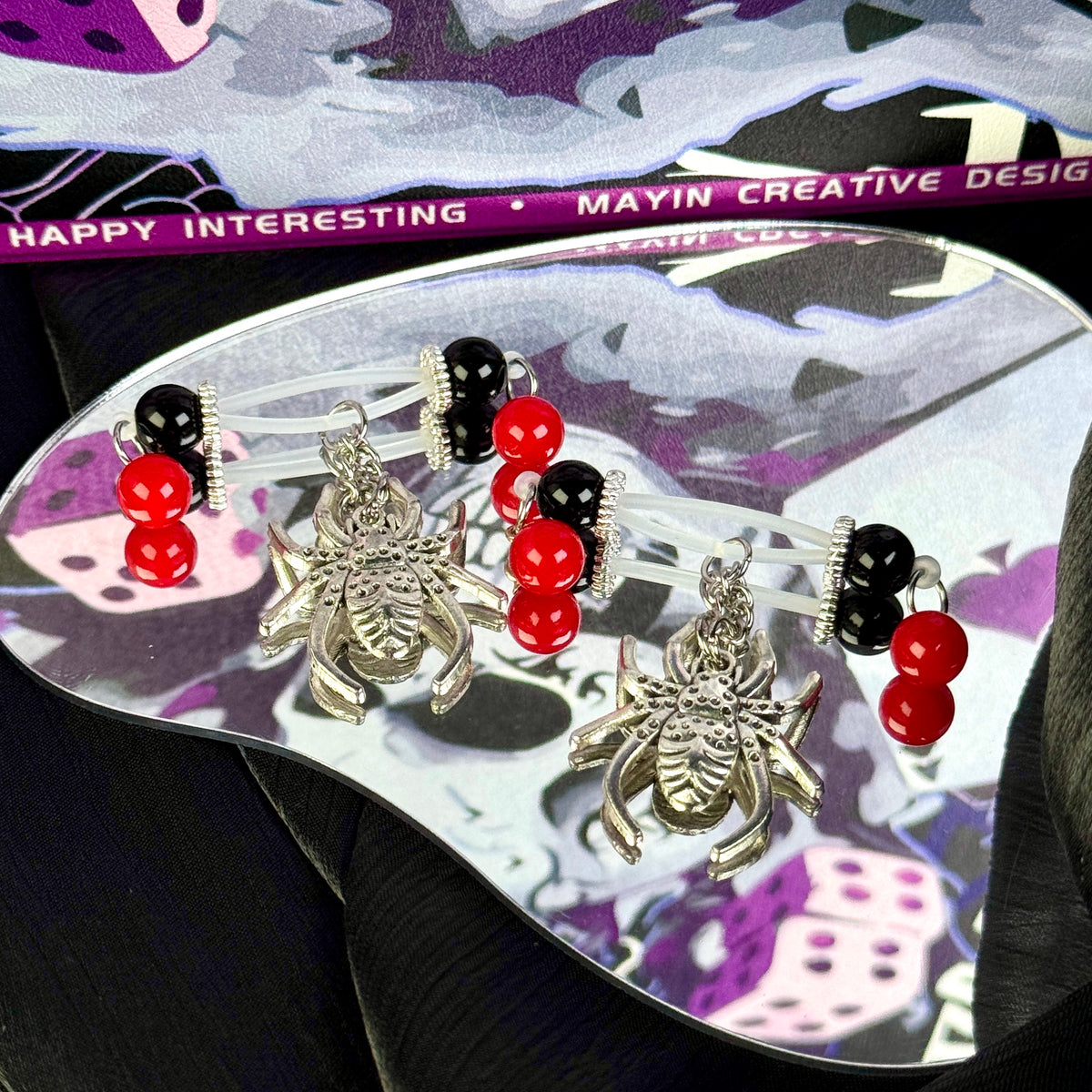 Midnight Spider Charm Nipple Jewelry