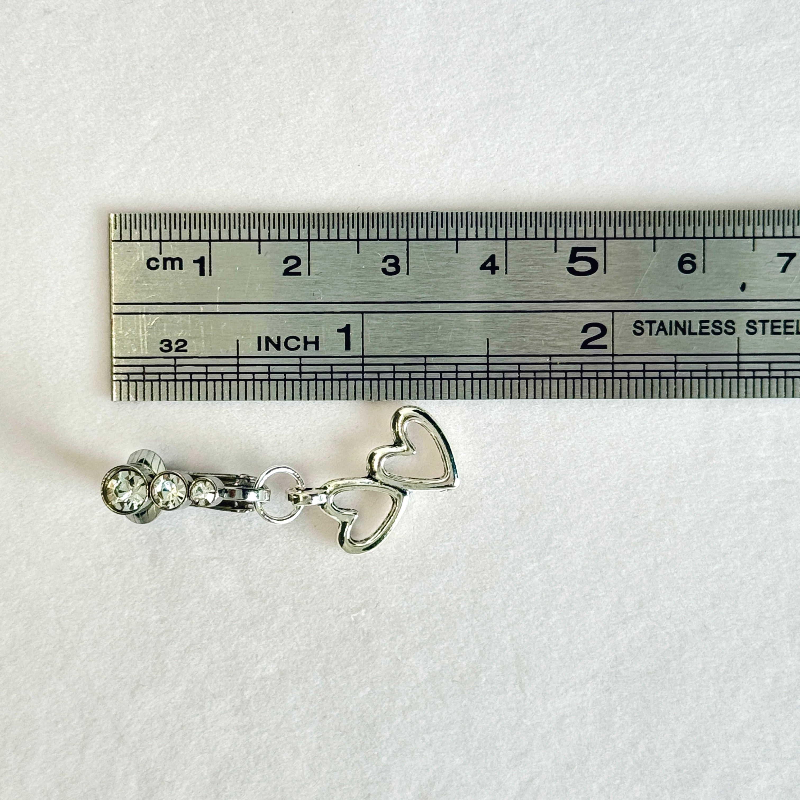 Pearl Heart Navel Clip