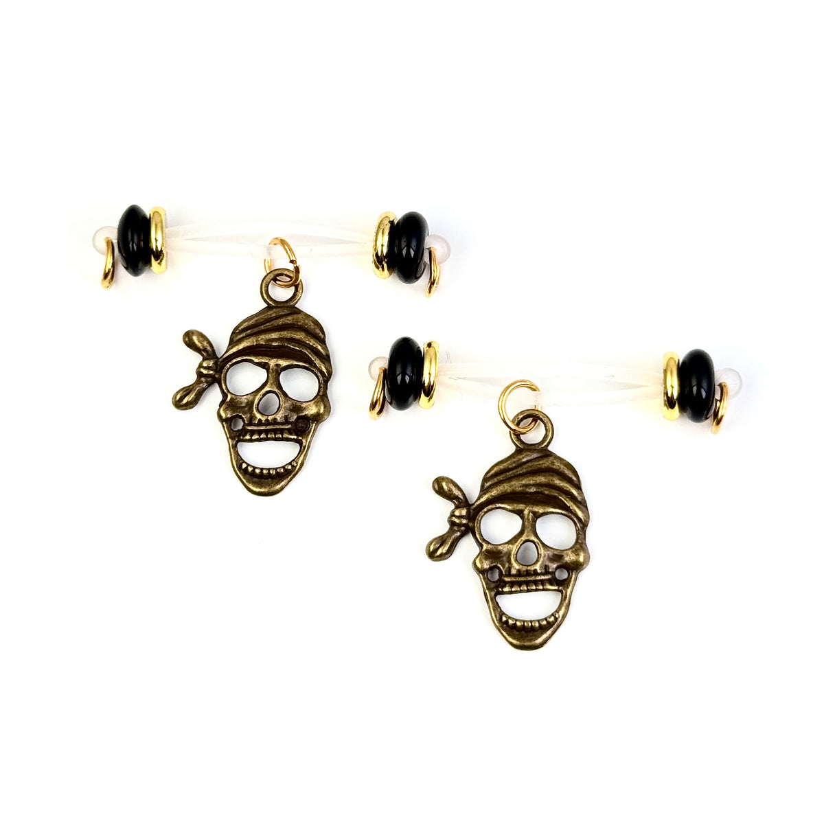 Pirate Skull Gothic Nipple Jewelry