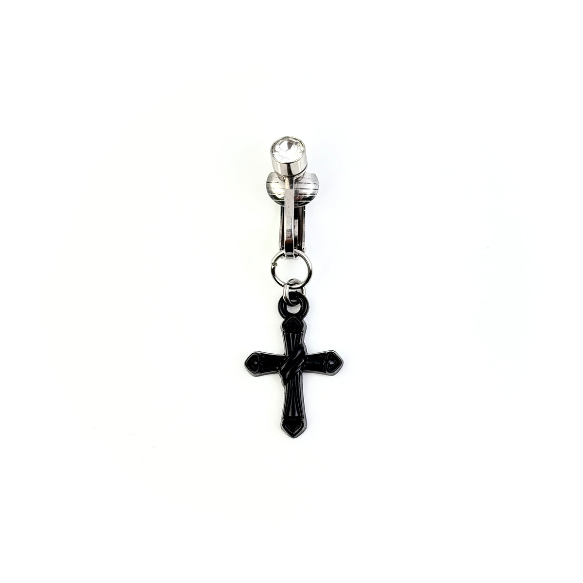Dark Cross Navel Charm