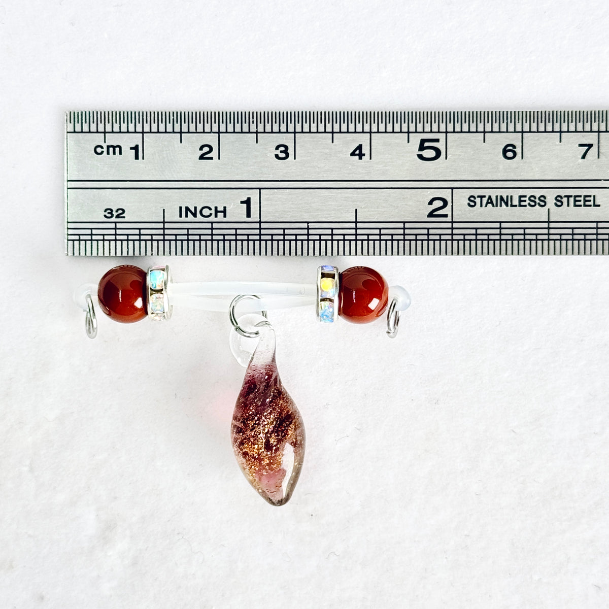 Dark Crystal Drop Halloween Nipple Ring