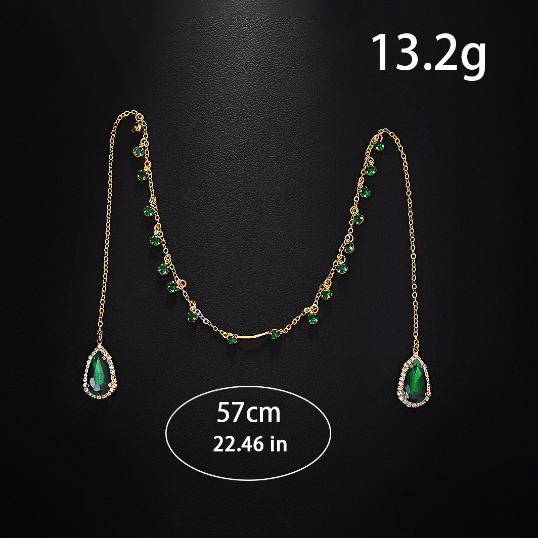 Niche-design rhinestone facial accessory